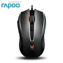 Original Rapoo V300 4000DPI gaming mouse, USB wired black mice,Brand new, No Retail packing,Free shipping