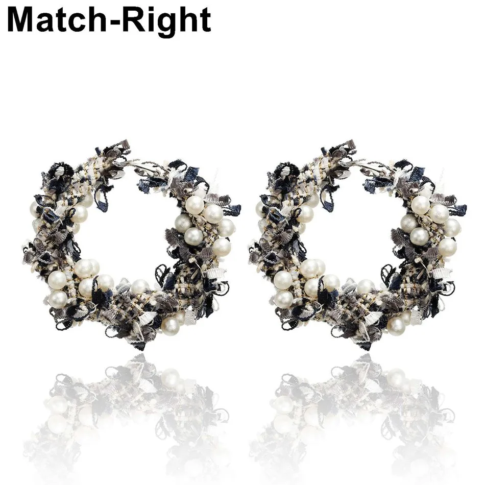 

Match-Right Trendy Earrings for Women Simulated Pearl/Statement/Big/Korean/Round/Hoop Earrings Women Jewelry for Gifts SP609