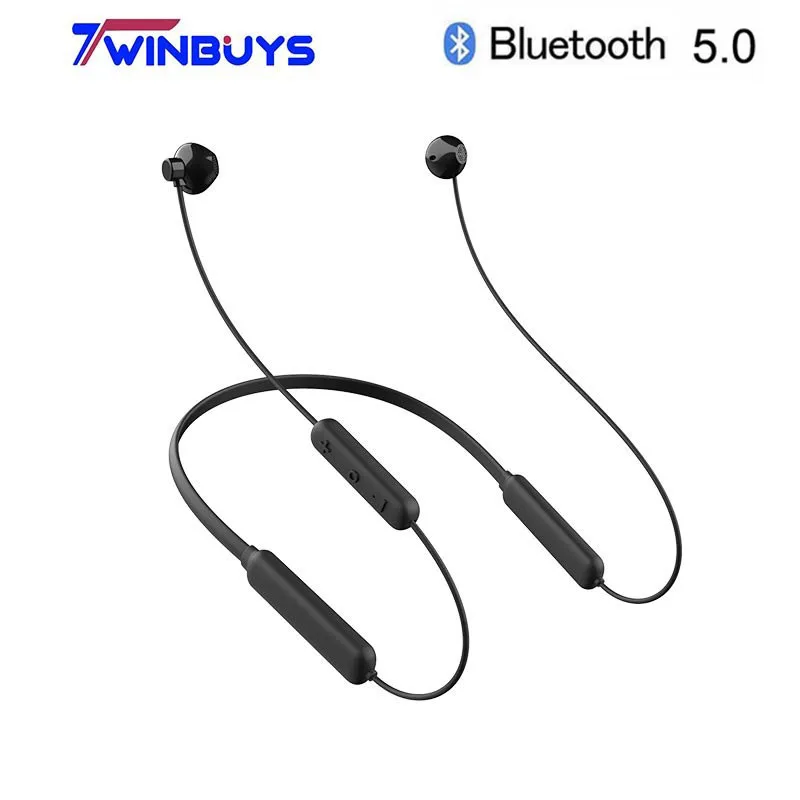 

Twinbuys BX wireless Earphones Bluetooth 5.0 Neckband Headsets Stereo Sport Headphones in-Ear Earbuds Mic For iPhone Android iOS