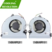 NEW COOLING FAN FOR ASUS GL701 FCN DFS682212M00T FK5B DFS593512MN0T FK5C 13N1-32P0101 13N1-32P0201 COOLER FAN RADIATOR