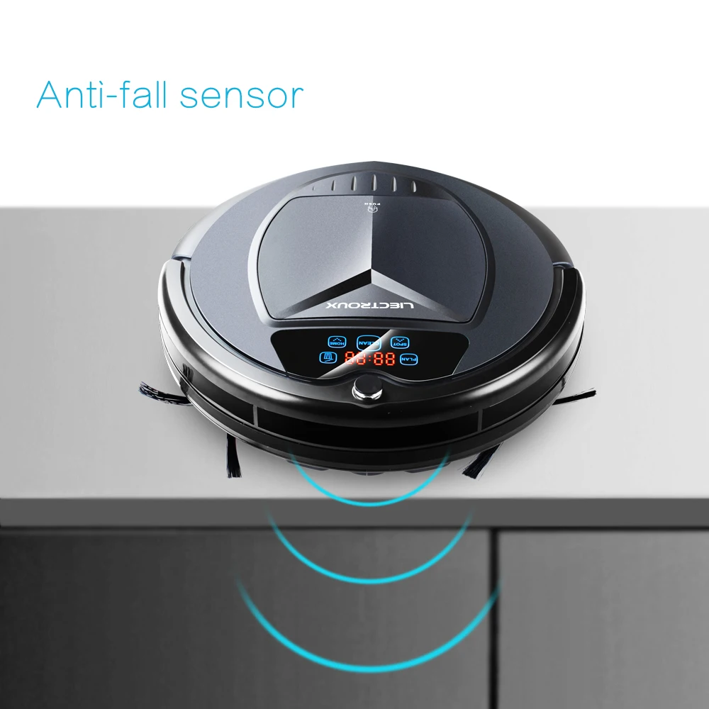 (Free shipping to all countries) 2019 Newest Wet and Dry Robot Vacuum Cleaner,with Water Tank,TouchScreen,Schedule,SelfCharge,