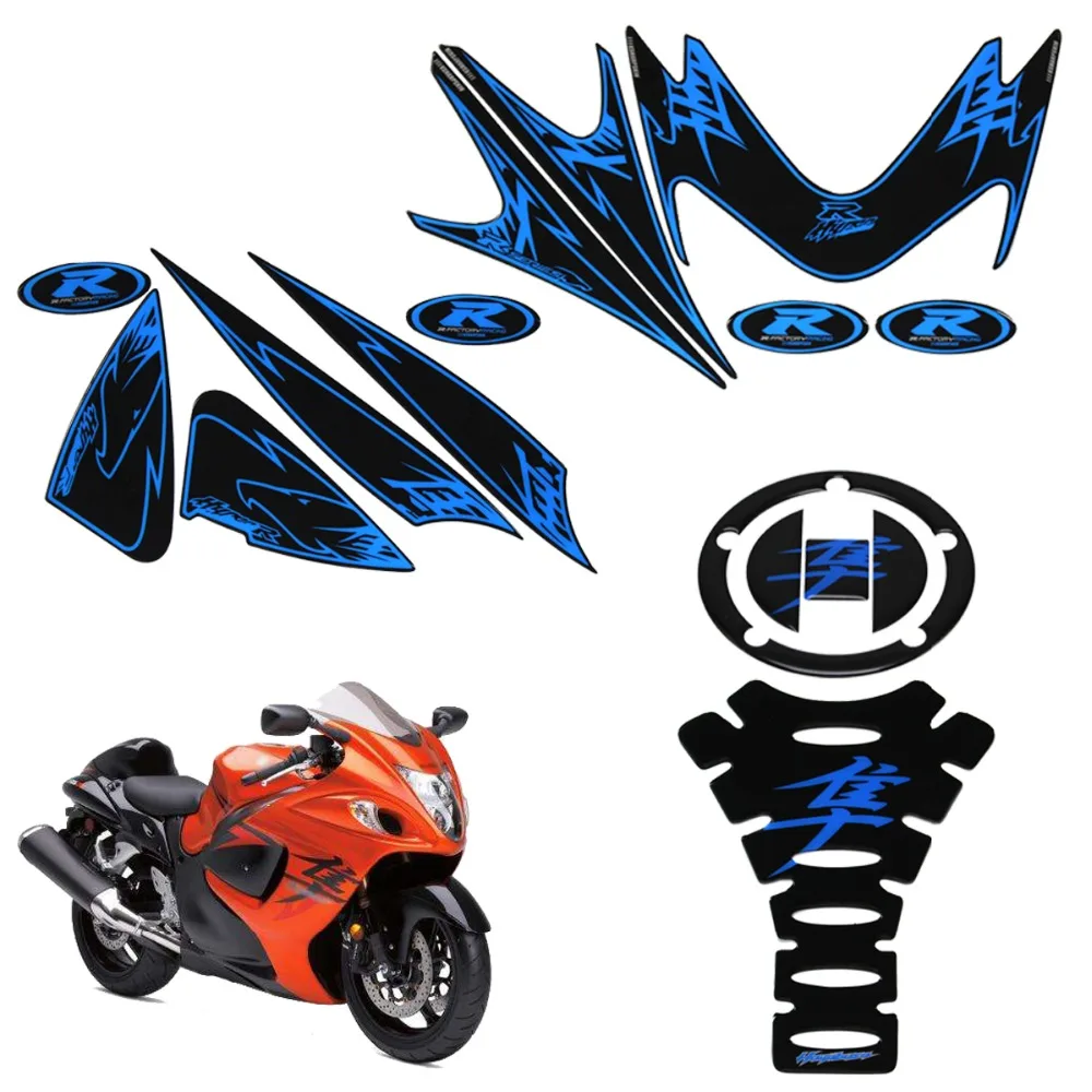 

MOTORIST for SUZUKI HAYABUSA GSX1300R GSX 1300R Front Fairing Motor Number Board 3D Gel Protector