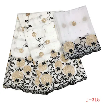 

2019 High Quality Swiss Voile Lace Hot Selling Bazin Lace Fabric With Stones African Cotton Lace Fabric For Party DressHA315-1