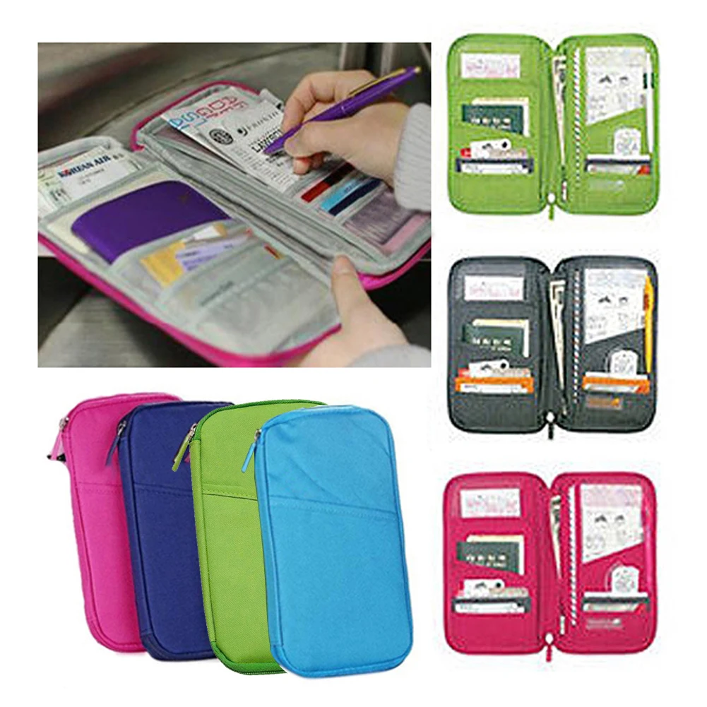 Multifunctional Bag Travel Passport Holder Ticket Wallet Handbag ID