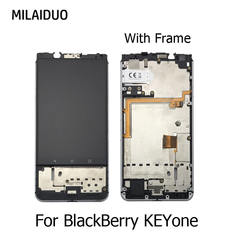 

LCD Display For BlackBerry KEYone DTEK70 IPS LCD Touch Screen Digitizer Assembly Replacement Black No/with Frame 1620x1080