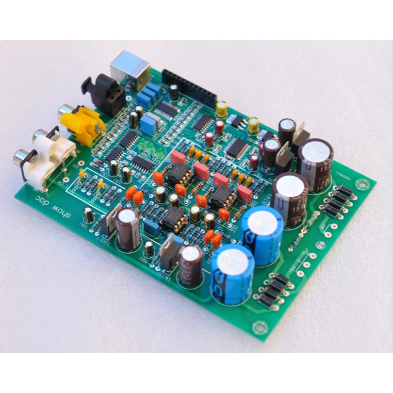 

24bit 192K CS8416+WM8741+OPA2134PA+Xmos USB DAC completed USB preamplifier Board Coaxial, optical fiber