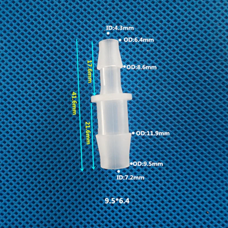 5 шт., переменный диаметр, прямое двустороннее соединение, прямое пластиковое соединение, переменный диаметр, пластиковое прямое микро-пластиковое соединение