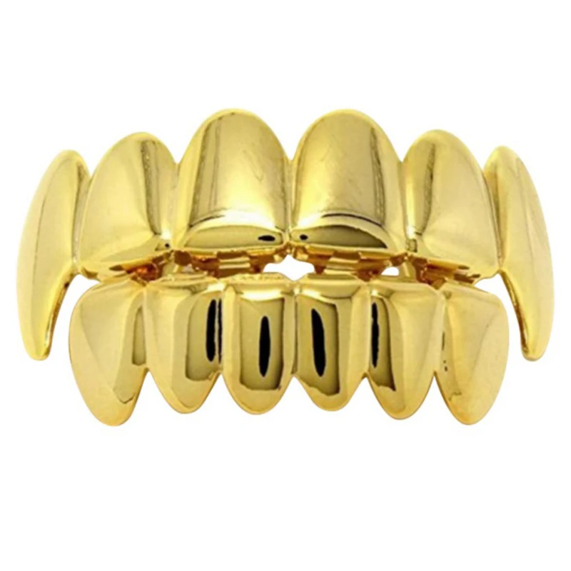 Gold Men and Women Unisex Fashion Hip Hop Teeth Grillz
