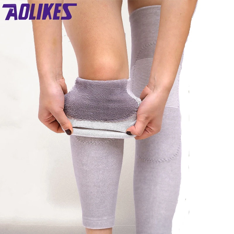 AOLIKES 1 Pair Plus Cashmere Winter Keeping Warm Cycling Leg Warmer
