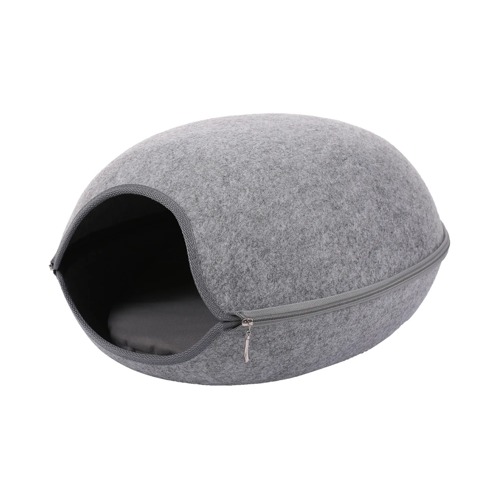 Pet House for Cats Comfortable Cat House Cave Cat Bed Funny Egg-Type Pet Nest Pets Product All Season - Цвет: Серый