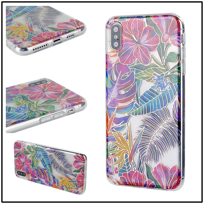 floral plating iphone 7 case-8