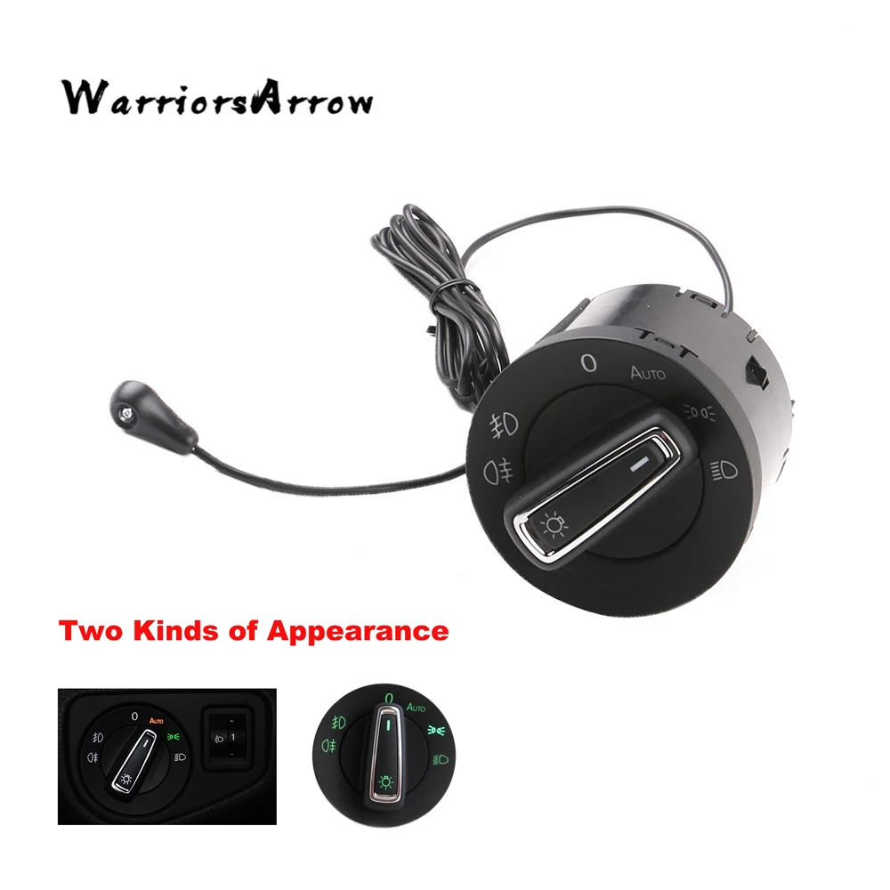 

WarriorsArrow AUTO Headlight Switch Light Sensor Module Upgrade Chrome For VW Glof MK7 For Skoda Octavia 2015 Superb