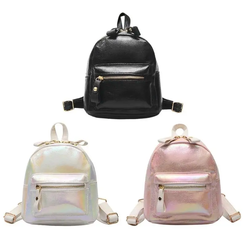 

Small Travel Backpacks Women Leather Shoulder School Bags Preppy Knapsack