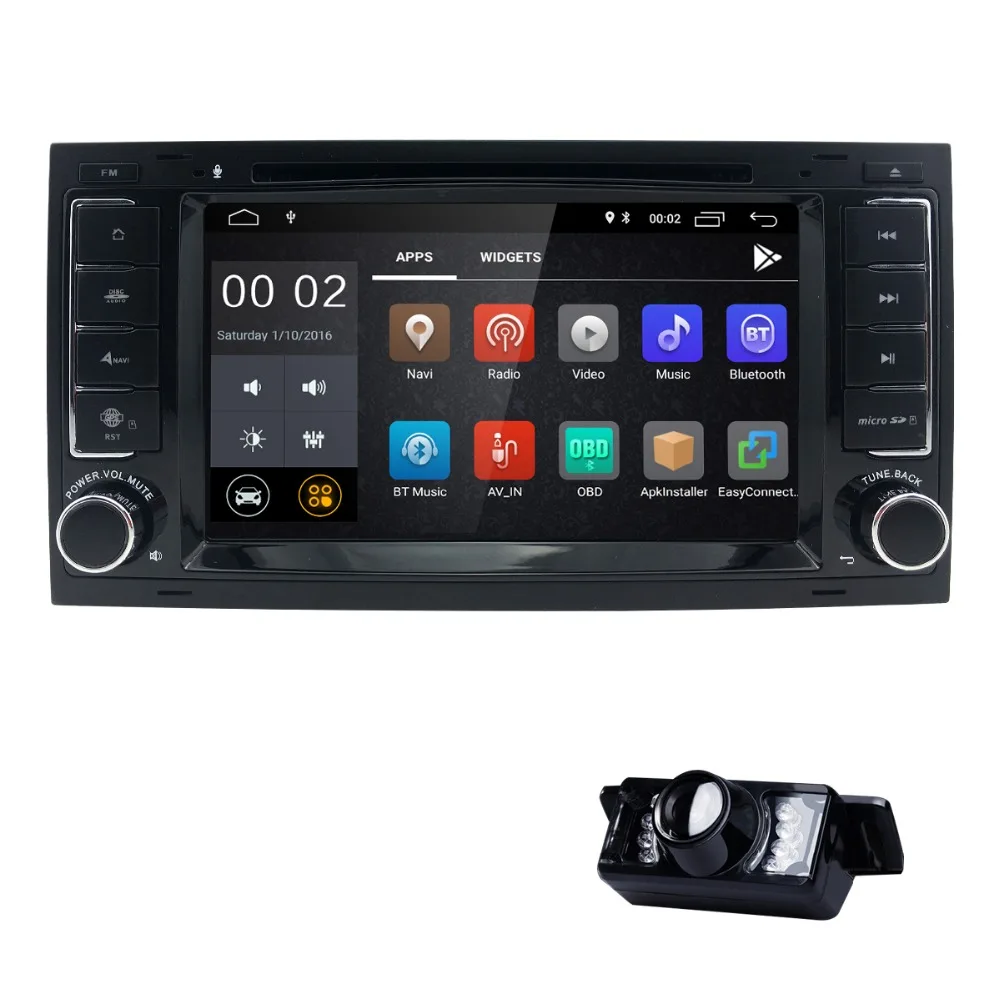 

7 inch Quad core 2G RAM Android8.1 car dvd player for V W Tourage 2004-2011 T5 Multivan/Transporter 2004 to 2009 mirror-link RDS