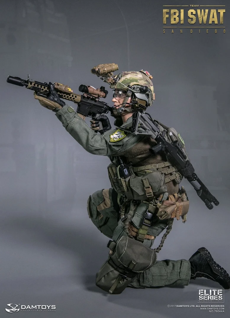 Плотина DAMTOYS 78044A/B 1/6 США FBI SWAT Коллекция фигурка для фанатов подарок на праздник