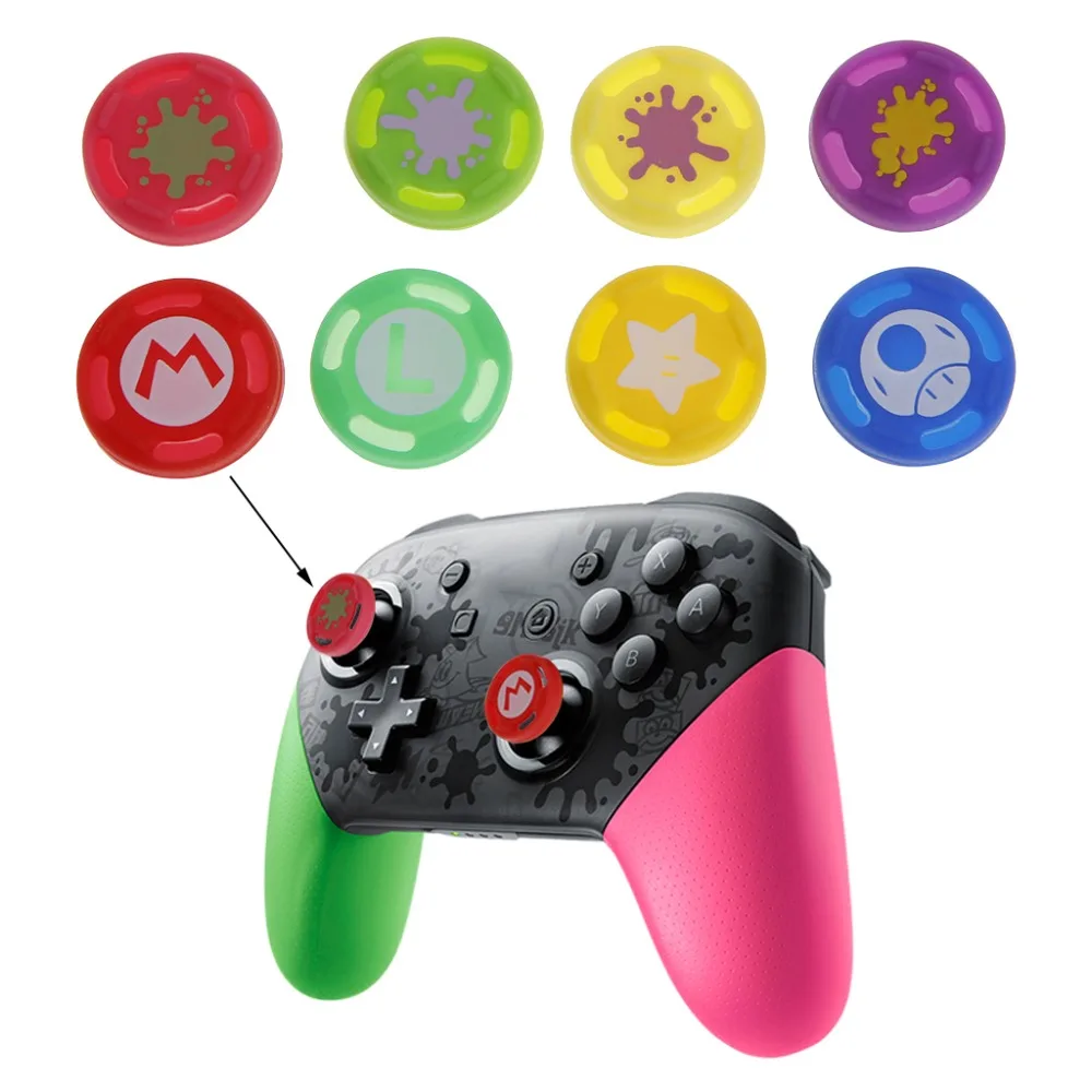 

4x Silicone Thumb Stick Cover Grip Gamepad Analog Joystick for Nintendo Switch Pro PS4 Handle Nov-26A