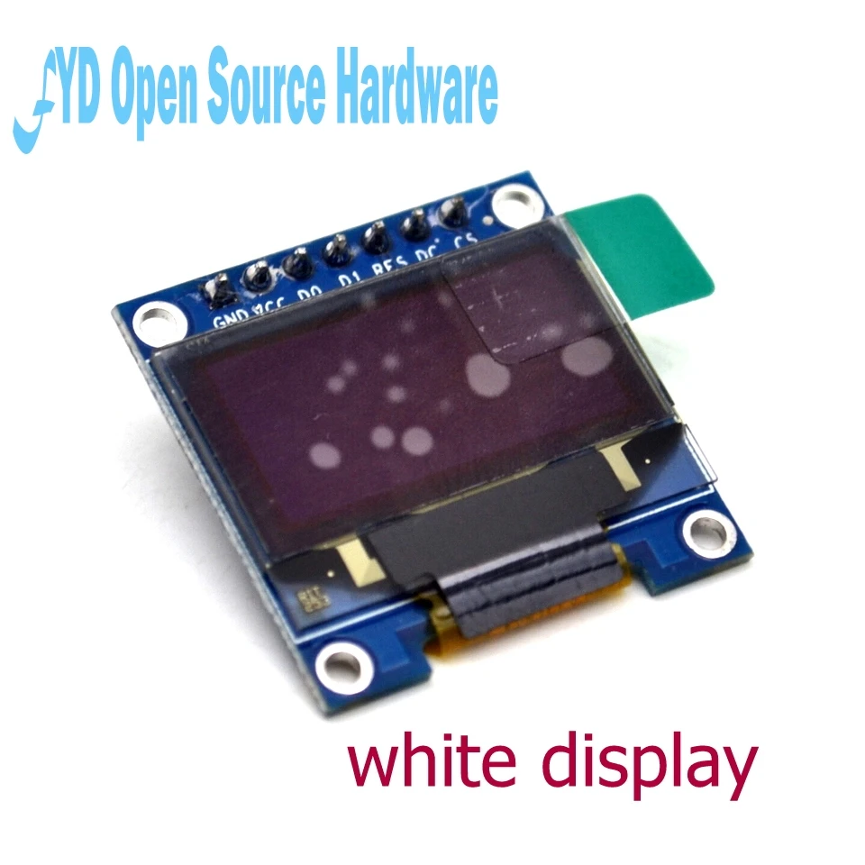 1pcs 0.96-inch 128*64 LCD SPI/IIC OLED white display module 7pin