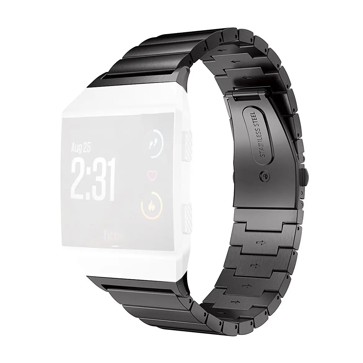 

Practical For Fitbit Ionic Stainless Steel Strap, Stainless Steel Replacement Band for Fitbit Ionic Watch