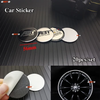 

100% NEW 20pcs ABT Sportline Emblem Sticker Decal Label 56mm 5.6cm 2.2INCH Decoration Badge Covers Accessorie Universal