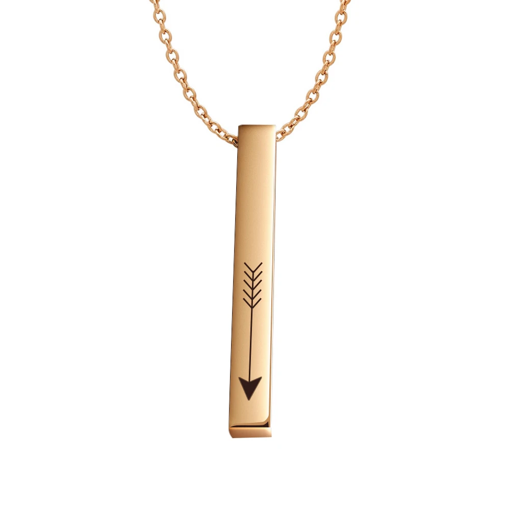 Стерео палка пара ожерелье с надписью 2019 модный Индивидуальный кулон из