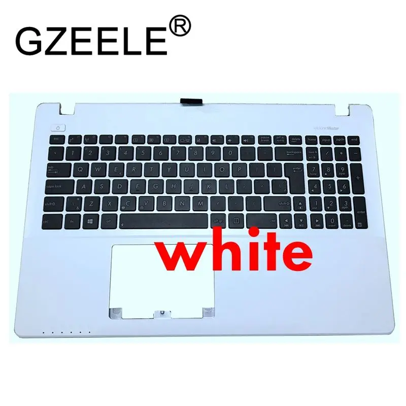 GZEELE Ноутбук Упор для рук верхняя крышка для ASUS X550C K550 A550C A550VB Y581C X550 K550JK FX50J Y581CL X552W W50J клавиатура ободок - Цвет: Слоновая кость