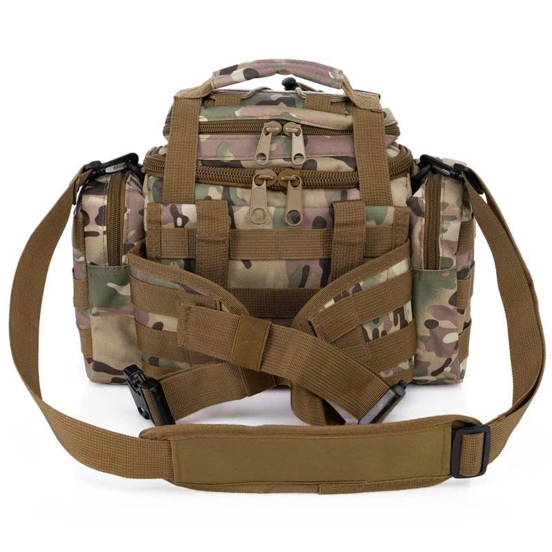 Military Tactical Waist Bag Molle Sports Shoulder Bag Waterproof Oxford Camping Travel Hiking Trekk