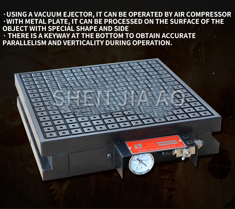 1 шт. CNC Вакуумная присоска Инструмент вакуумный постоянный магнит присоска машина 300*400 CNC магнит вакуумный диск медь, алюминиевая пластина