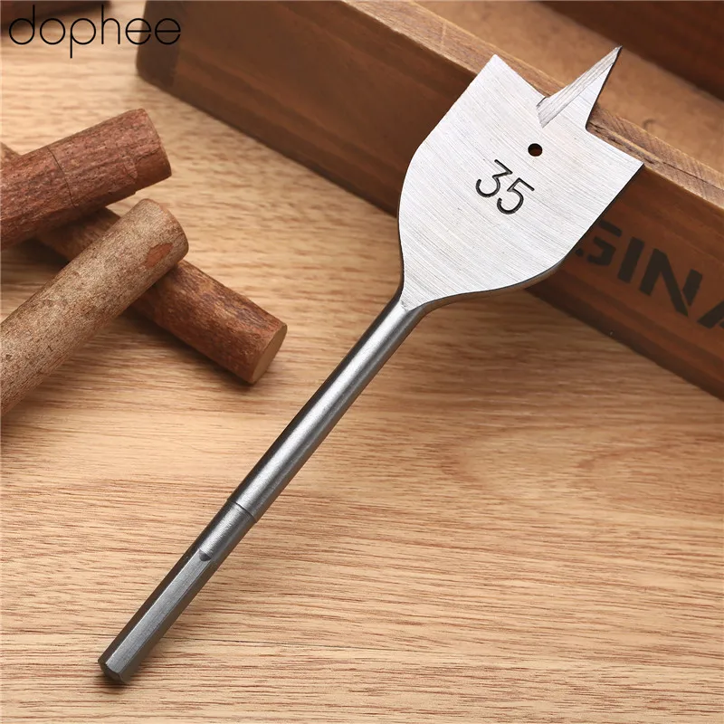 dophee Spade Flat Wood Drill Woodworking Tools Drill Bits Wood Boring Flat Head Spade Paddle Steel Tools Metric 35/38/40mm 1PC dophee Spade Flat Wood Drill Woodworking Tools Drill Bits Wood Boring Flat Head Spade Paddle Steel Tools Metric 35/38/40mm 1PC