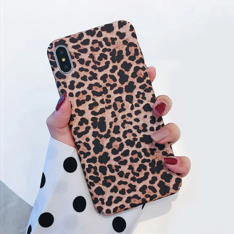 KIPX1097Z_1_JONSNOW Leopard Pattern Hard Case for iPhone 7 8 Plus 6S 6 Plus XS XR XS Max Phone Cases Fashion All-inclusive Protect PC Cover Capa