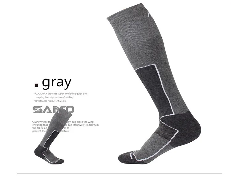 Новые зимние мужские и женские теплые лыжные носки высокого качества хлопковые спортивные Сноуборд Лыжный Отдых походный носок