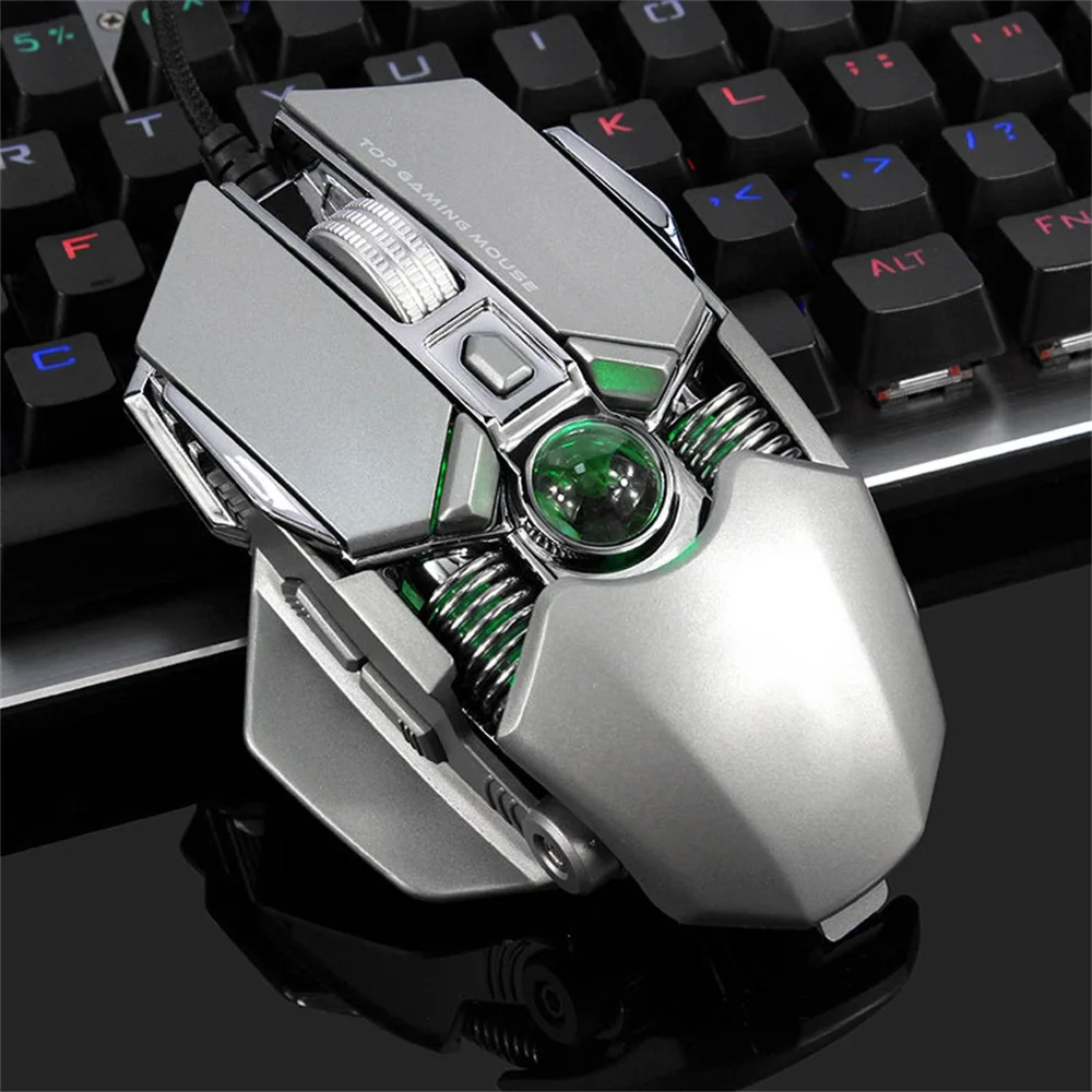 FELYBY G800 Проводная игровая мышь USB эргономичные механические мыши 8 ...