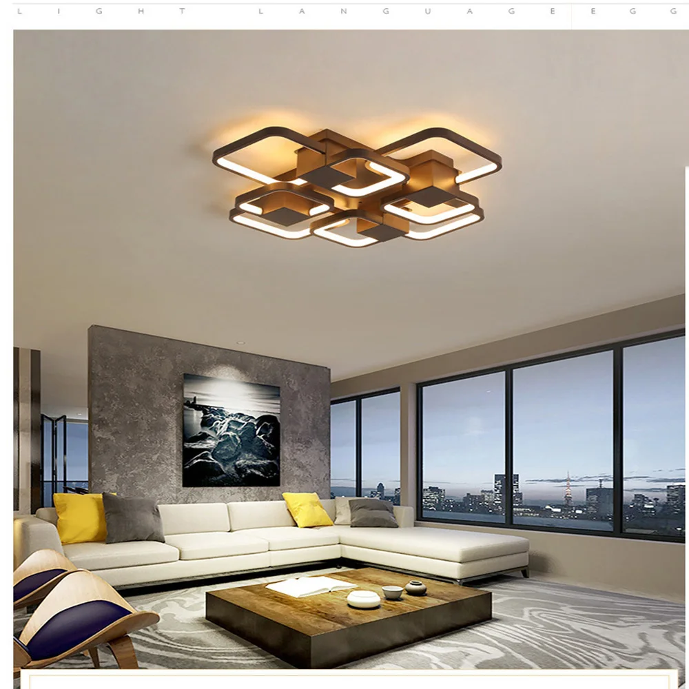 

Modern led pendant lamp bedroom living room corridor home ceiling lamps Indoor Lighting RC Dimmable Pendant light