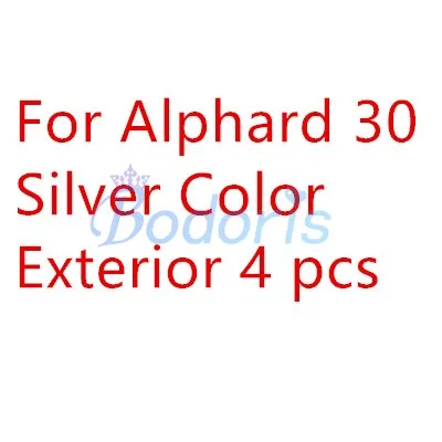 Для Toyota Alphard/Vellfire 30 порога бамперный диск комплект охранник поддерживающие педали потертости с светодиодный светильник аксессуары - Color: Silver 4pcs