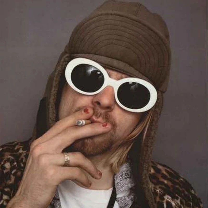 Солнцезащитные очки LongKeeper NIRVANA Kurt Cobain Овальные ретро WXR02|sun glasses|sun glasses womenmale sun |