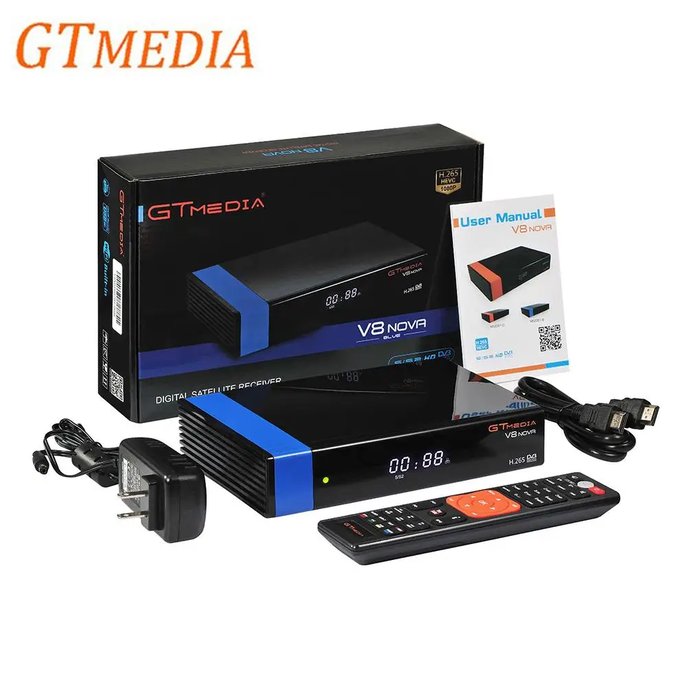 

GTMEDIA V8 NOVA Satellite TV Receiver DVB S2 Support Unicable EPG Built-in WIFI Ethernet Better Freesat V8 Super
