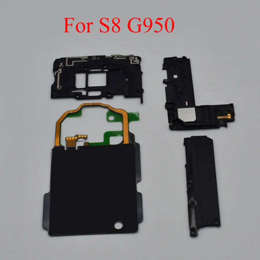 4 шт./компл. для samsung Galaxy S8 G950 S8 плюс G955 громкоговоритель+ NFC Беспроводной зарядка+ зарядка Панель для Усиления Сигнала Антенна модуль