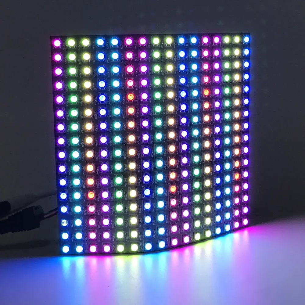 RGB Video Curtain Flexible Music Control LED Pixel Panel for Automobiles Drop Shipping