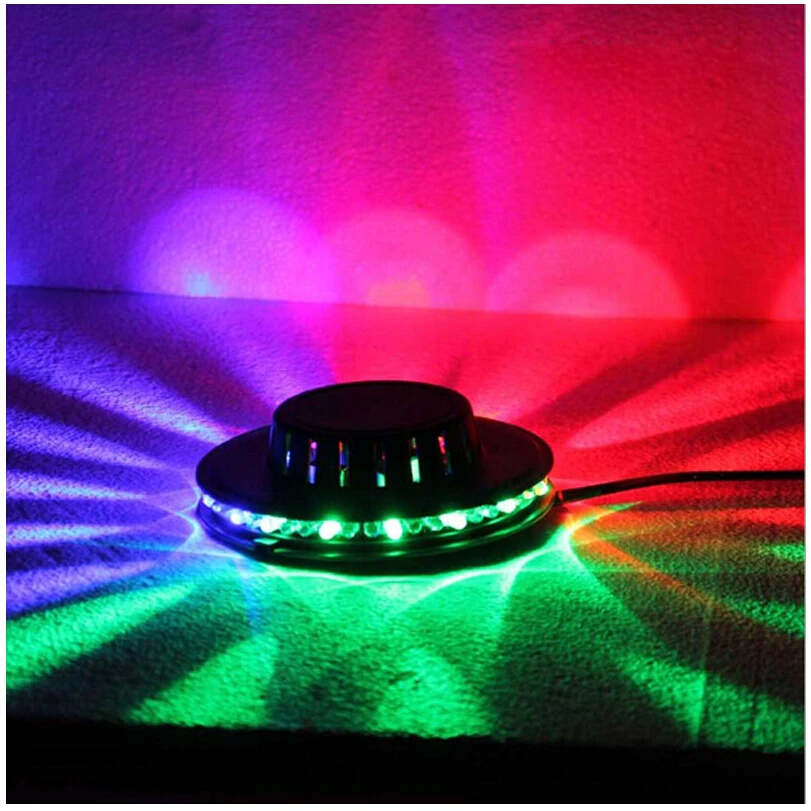 1 шт. черный/белый Популярный волшебный диско DJ сценический светильник ing Sunflower 48 шт. 5 мм светодиодный светильник RGB бар вечерние светильник