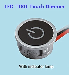 

2Pcs 12V Touch LED Dimmer Touch Memory Continuous Dimmer For LED Lighting Input 8Vdc~24V DC Constant Current Max. 700mA 2018 New