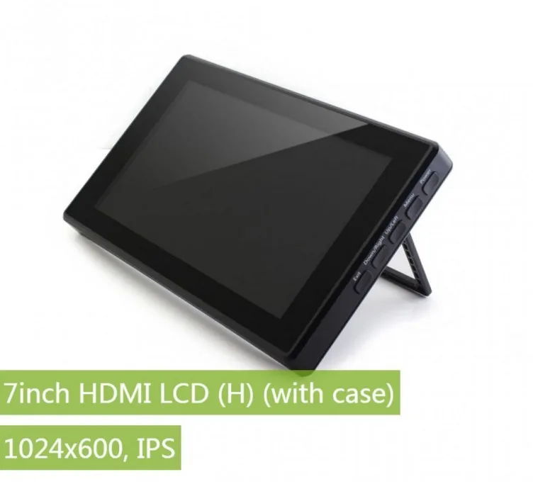 7 дюймовый HDMI LCD (H) (с чехлом) 1024x600 емкостный сенсорный экран IPS с крышкой из