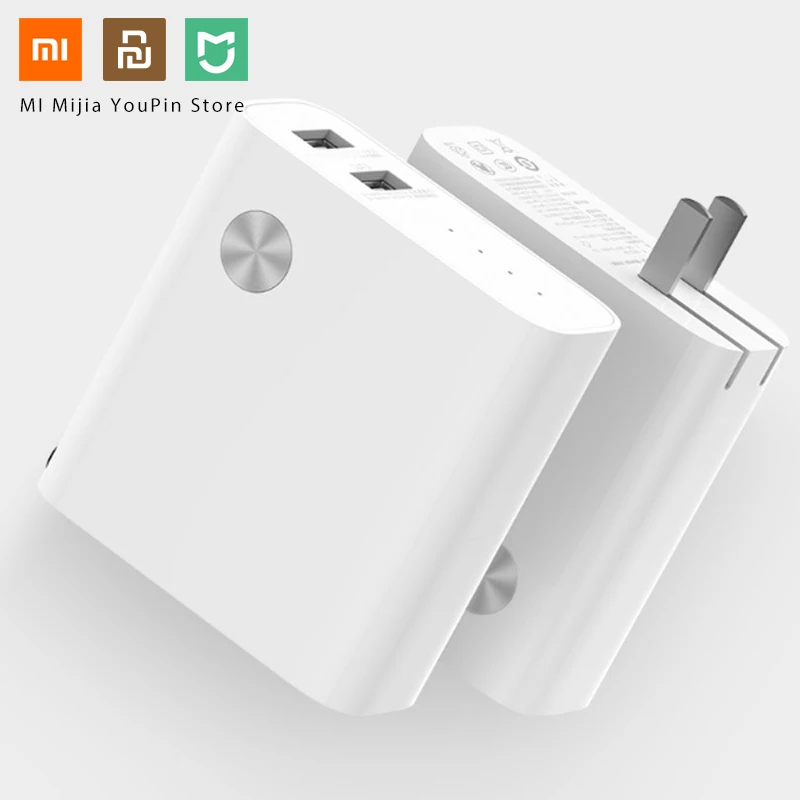 Оригинал Xiaomi 2 в 1 5000 мАч Быстрая Зарядка Power Bank с USB зарядным устройством для Samsung