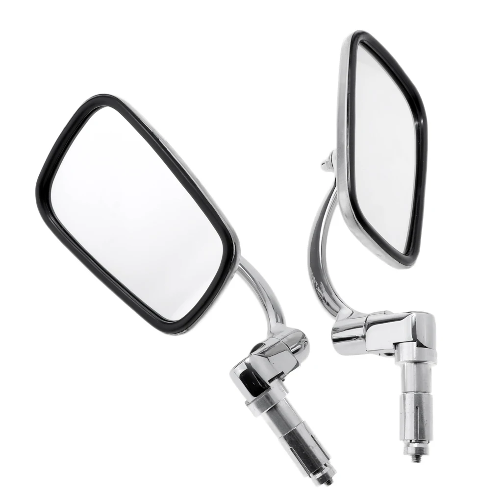 1 Pair Universal 7/8 Inch Motorcycle Stainless Steel Bar End Side Rearview Mirror Motorbike Handlebar Rear View Mirrors