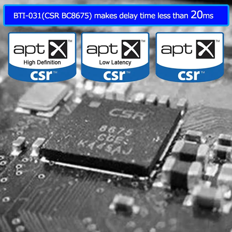 BTI-031 aptx HD Bluetooth приемник передатчик CSR BC8675 беспроводной 3,5 мм аудио адаптер APT-X низкая задержка для ТВ ПК домашний динамик