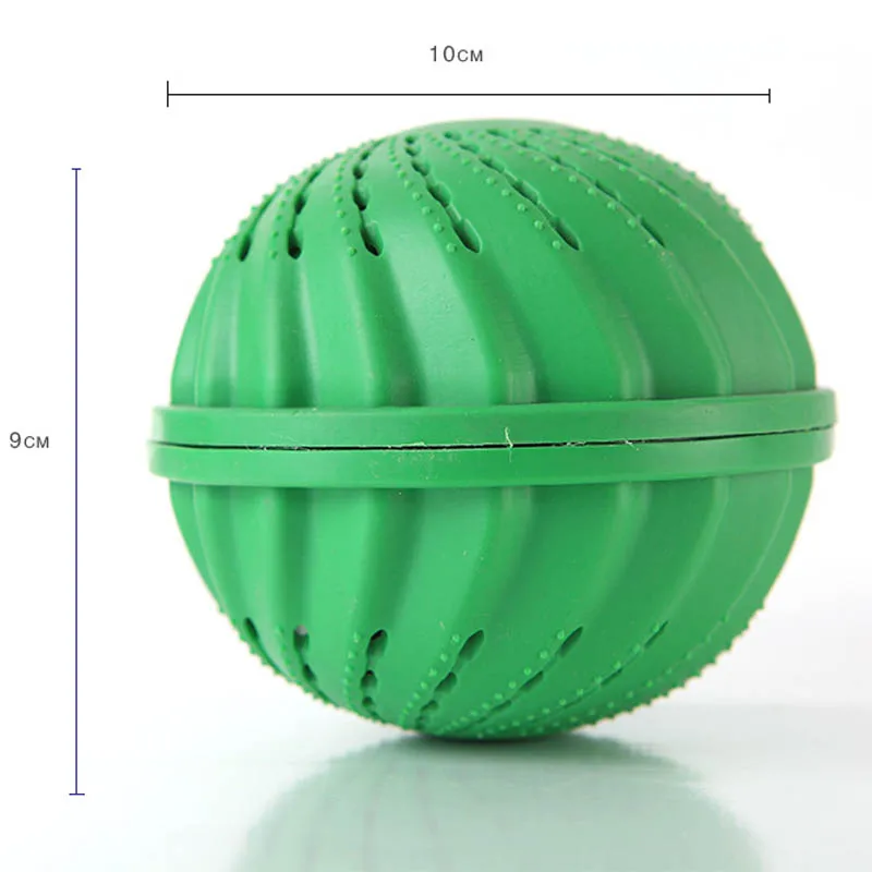 Сушилки шарики Многоразовые Стиральная мяч прачечная мяч ЭКО-шар для стирки магнитные анионные молекулы очищающий очиститель мытья волос удаление - Цвет: Зеленый