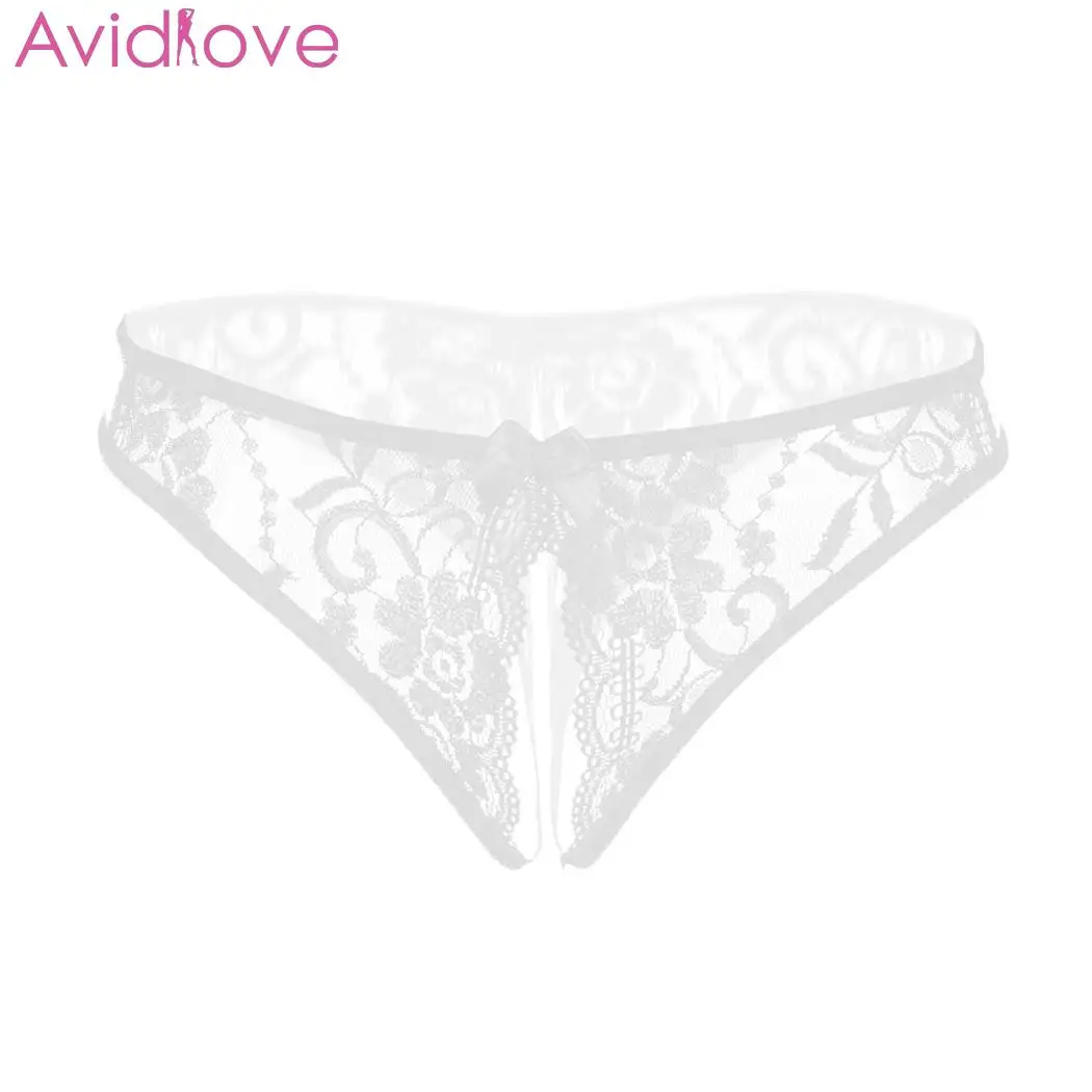 W Пижамы Avidlove, сексуальное нижнее белье с цветочным рисунком, женское эротическое белье, стринги, женское бикини, открытая Ночная одежда с низкой талией - Цвет: W