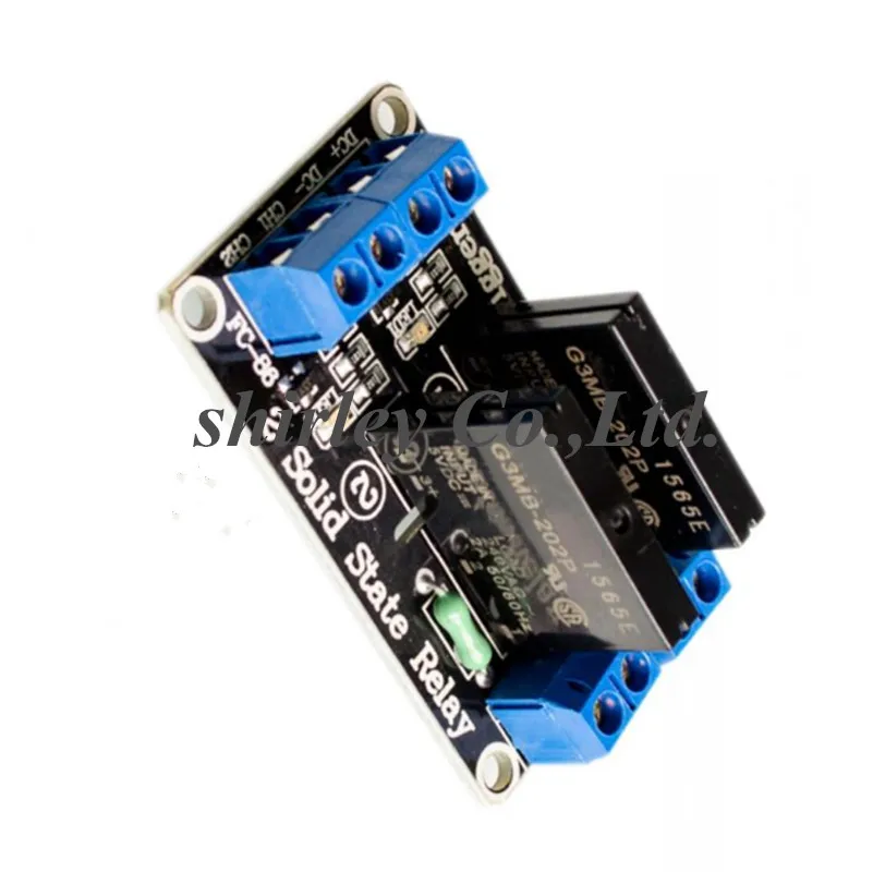 

2 Kanal OMRON SSR Relais G3MB-202P 5V DC 2 Channel Solid-State Relay Board module High Level fuse for Arduino