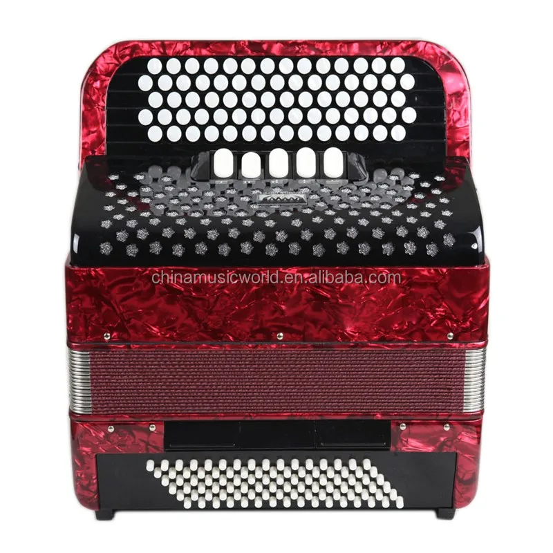 Afanti Super popular 72keys 96Bass Red Piano Accordion AFA-56 button accordion sale