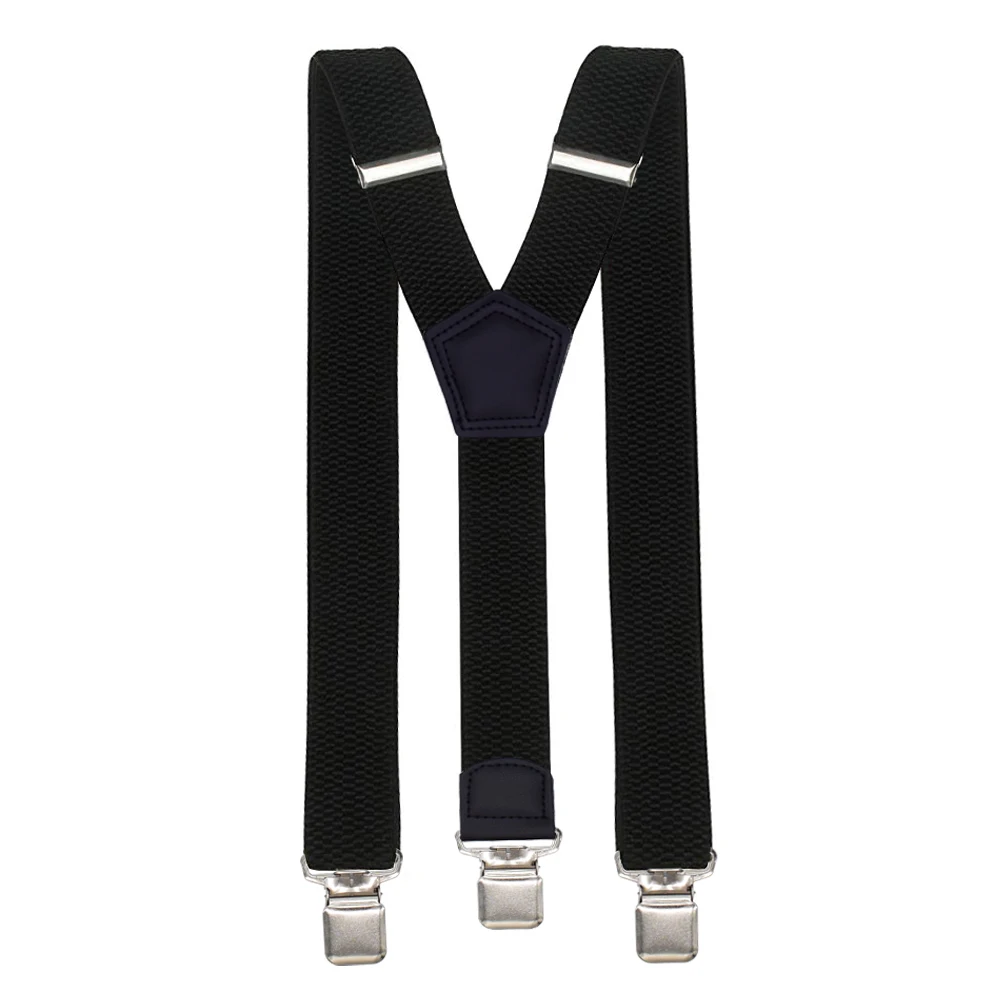 Men suspenders black