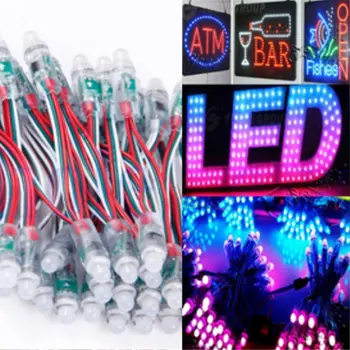 

1000pcs 12mm WS2811 Full Color Pixel LED Module Light Outdoor Waterproof IP68 DC12V Advertisement Design LED Pixel Light