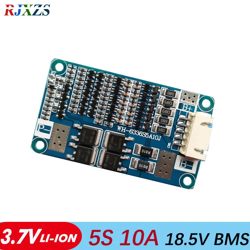 Защитная плата BMS PCM li-Ion bms для аккумулятора 10 А 18 5 В pcm с балансировкой